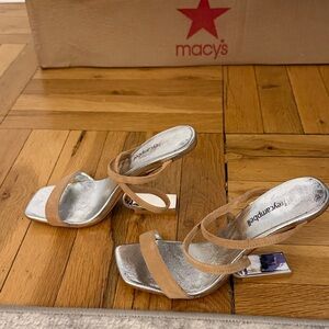 Jeffrey Campbell Tan Strappy Heels